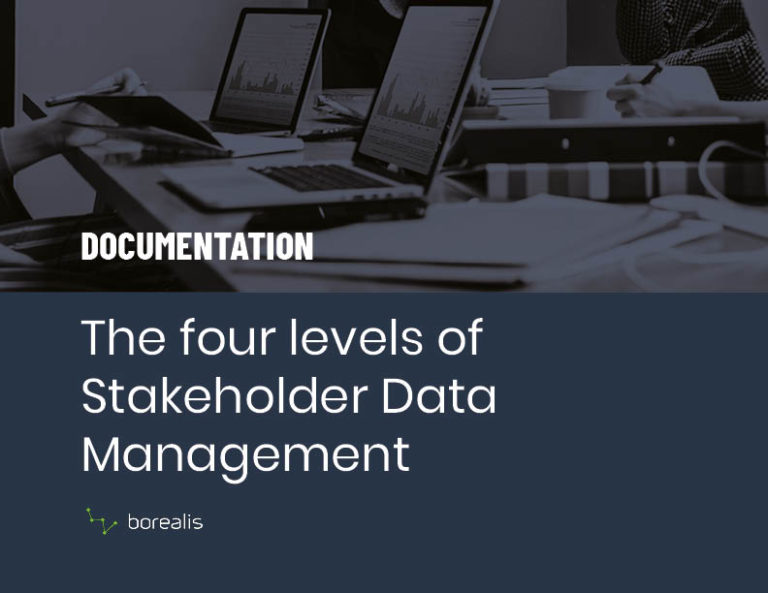 Four Levels of Stakeholder Data Management