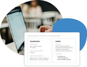 Record and track all engagements and communications
