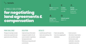 A SOLUTION for negotiating land agreements & compensation for an oil seam gas project